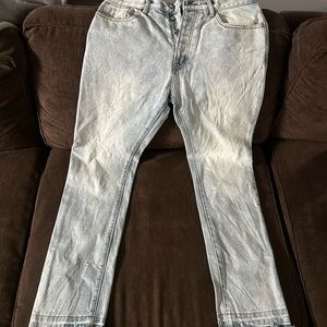 MNML Faded Denim Straight Jeans
